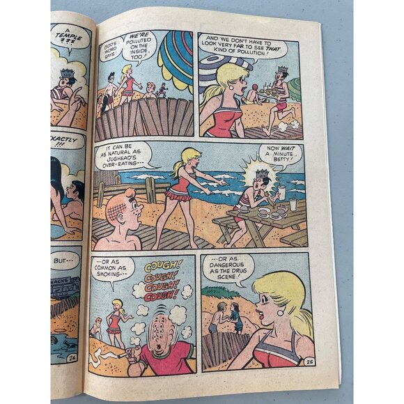 Spire Christian Comics Archies One Way 1973 Red Car Cover Vintage Bagged Boarded - Picture 7 of 8